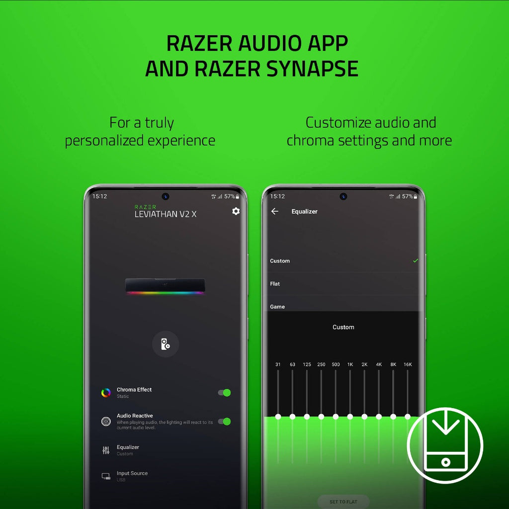 Razer Leviathan V2 X PC Soundbar with Full-Range Drivers