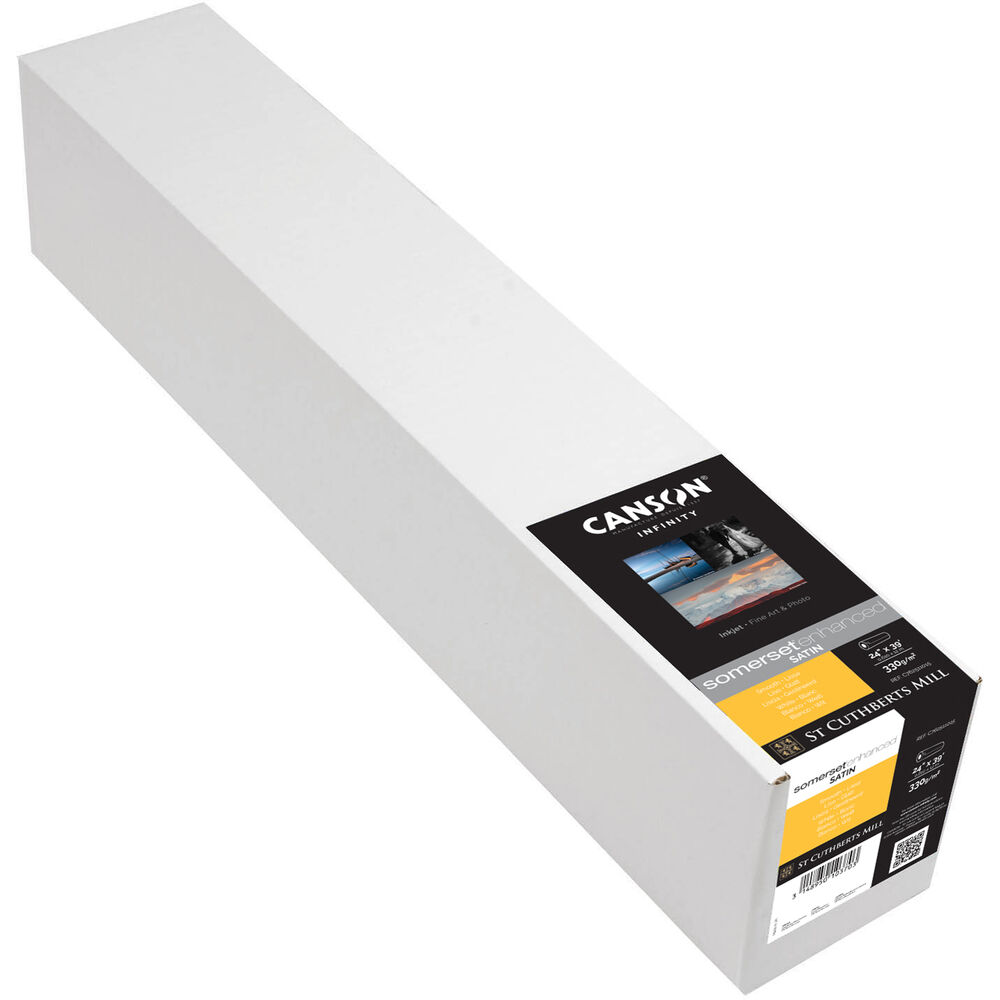 Canson Somerset Enhanced Satin White 330GSM (610mm x 12m)