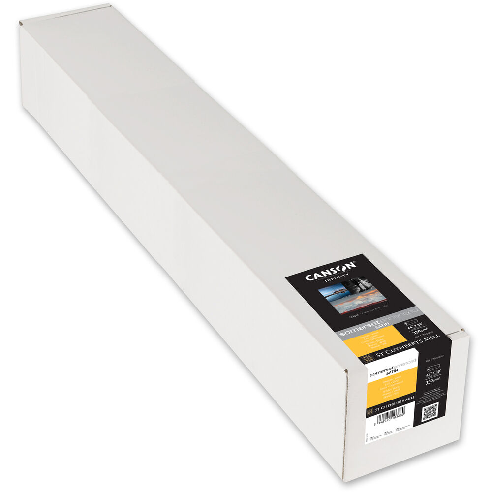 Canson Somerset Enhanced Satin White 330GSM (1118mm x 12m)