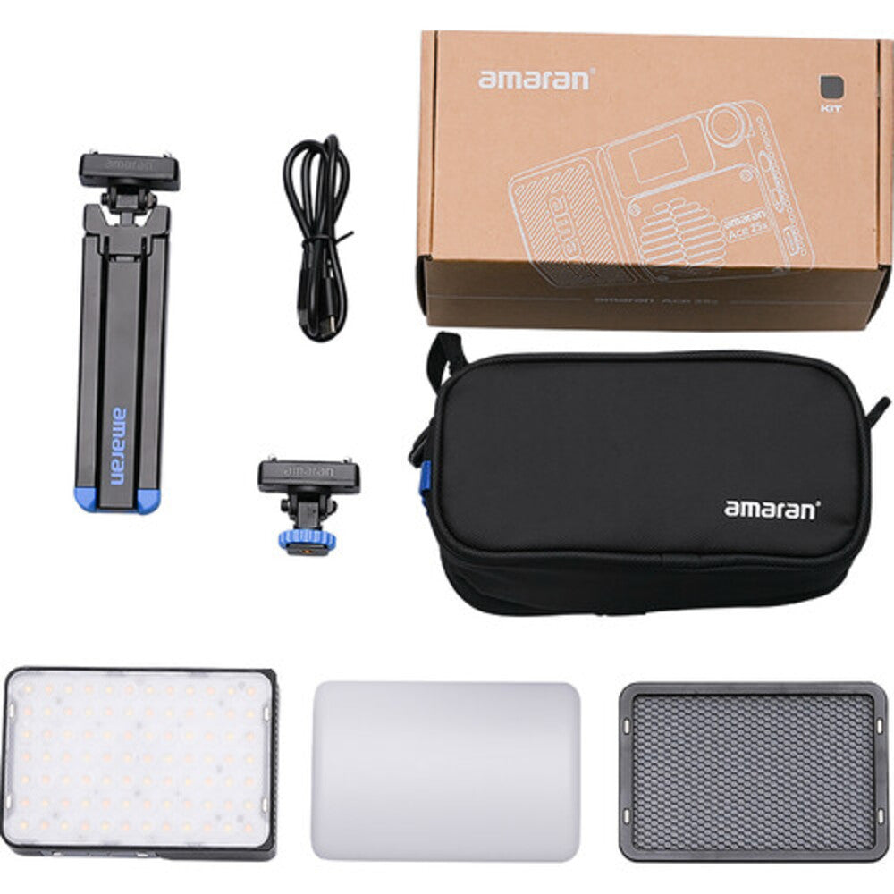 Amaran Ace 25X Bi-Colour LED Light Kit - Charcoal
