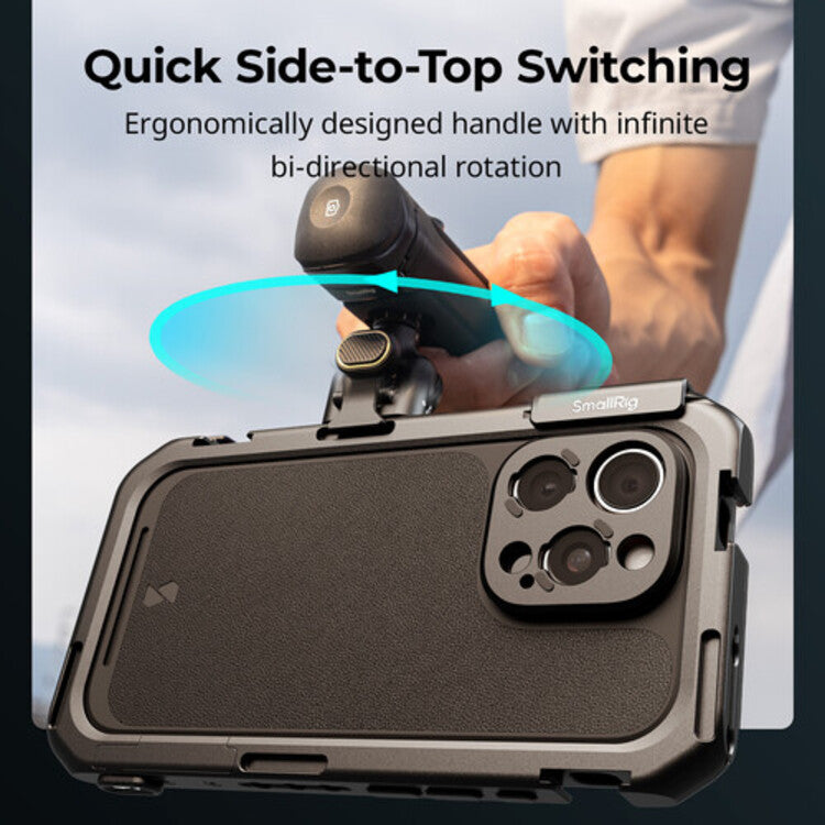 SmallRig 67mm Magnetic Filter Adapter Side Mount Version for iPhone 16 Series Cages 5010
