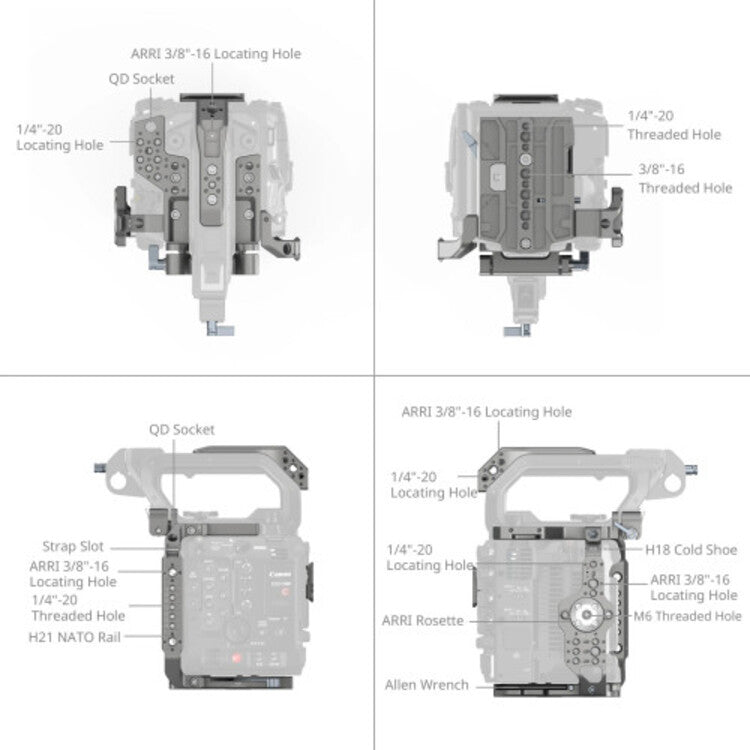 SmallRig Basic Cage Kit for Canon C400 4947 