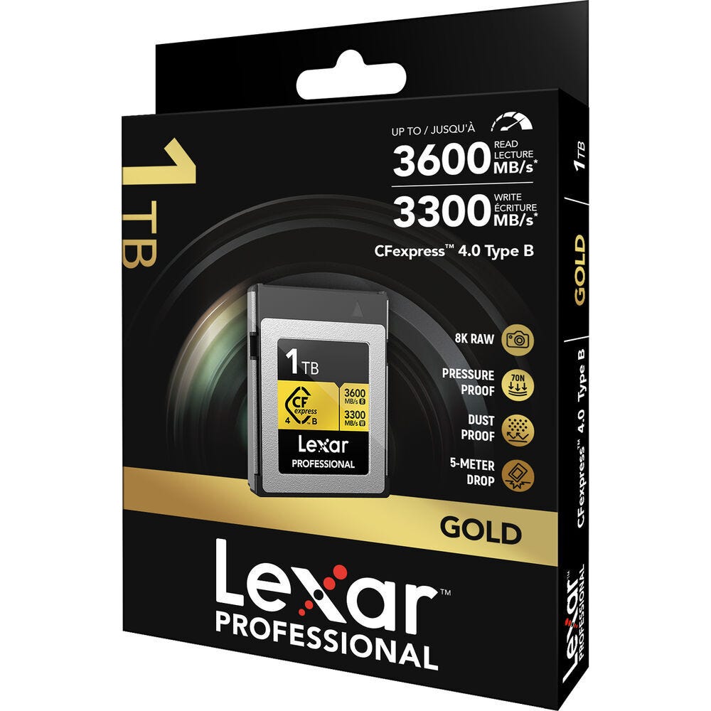 Lexar Professional Gold Series CFexpress 4.0 Type B Card - 1TB