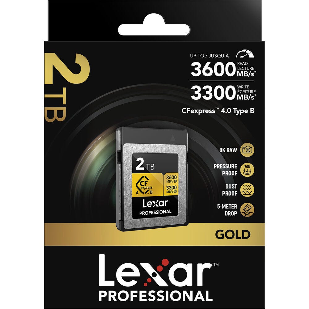 Lexar Professional Gold Series CFexpress 4.0 Type B Card - 2TB