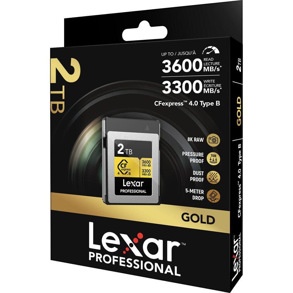 Lexar Professional Gold Series CFexpress 4.0 Type B Card - 2TB