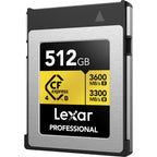 Lexar Professional Gold Series CFexpress 4.0 Type B Card - 512GB