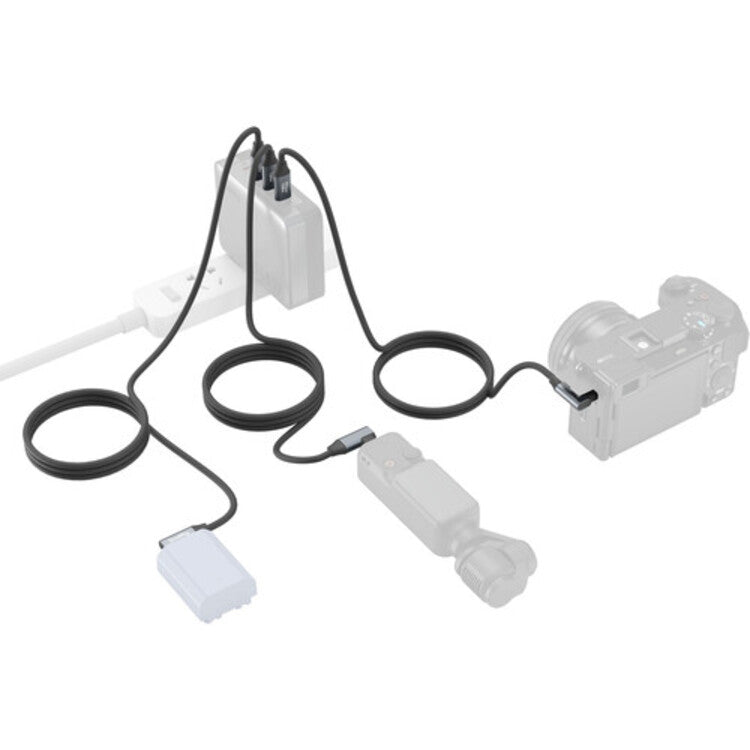 SmallRig USB-C (Straight) to USB-C (Angled) Data Cable (60cm / 23.6in) 4791