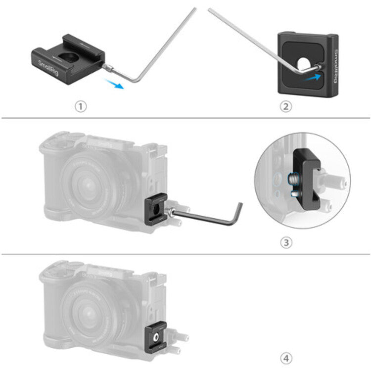 SmallRig Anti-Twist Cold Shoe Mount Support (4pcs) 5033