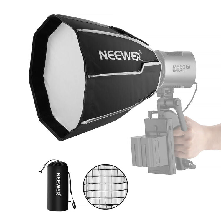 NEEWER NS4P 50cm Quick Release Softbox with Grid - NEEWER mount