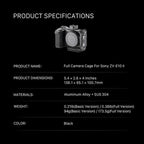 Tilta Iron Head Sony ZV-E10 II Full Cage - Black