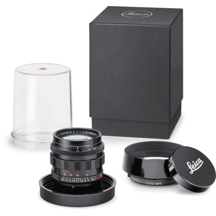 LEICA - NOCTILUX-M 50mm f1.2 ASPH - Glossy Black Paint Lens