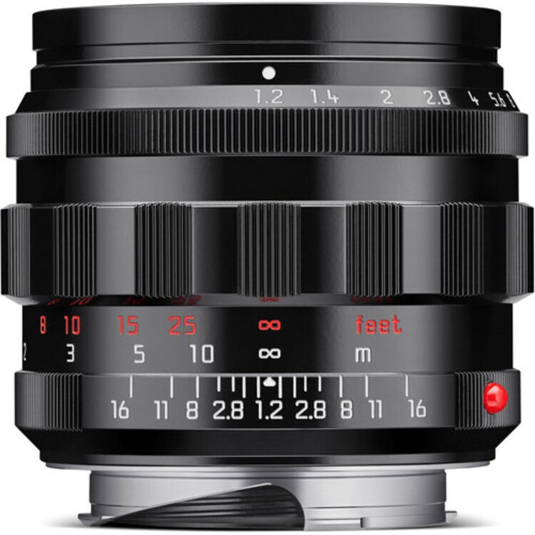 LEICA - NOCTILUX-M 50mm f1.2 ASPH - Glossy Black Paint Lens