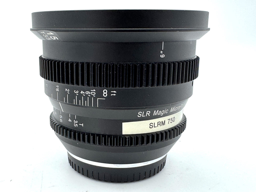 Used SLR Magic MicroPrime Cine 15mm T3.5 - Fujifilm X Mount