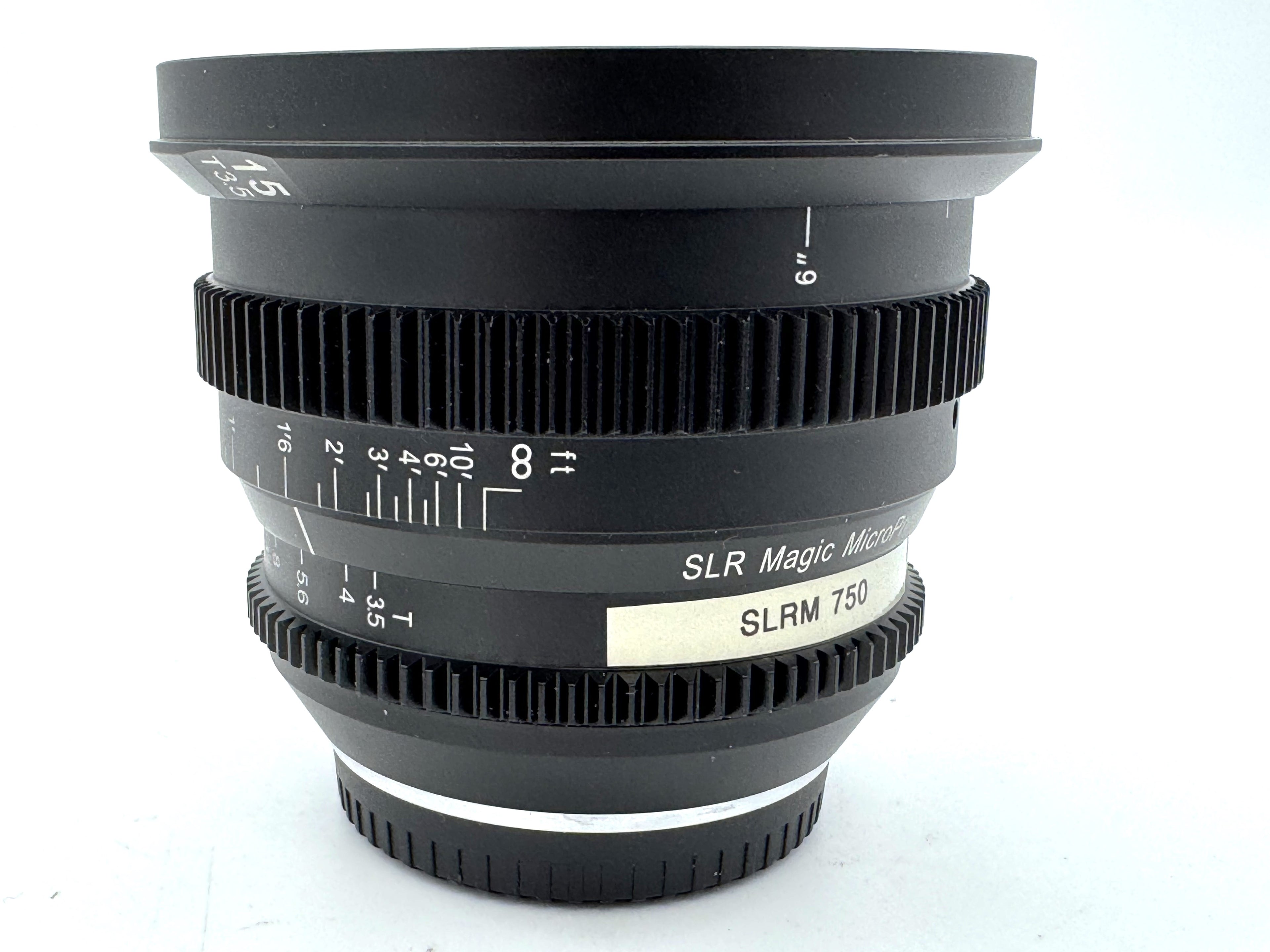 Used SLR Magic MicroPrime Cine 15mm T3.5 - Fujifilm X Mount
