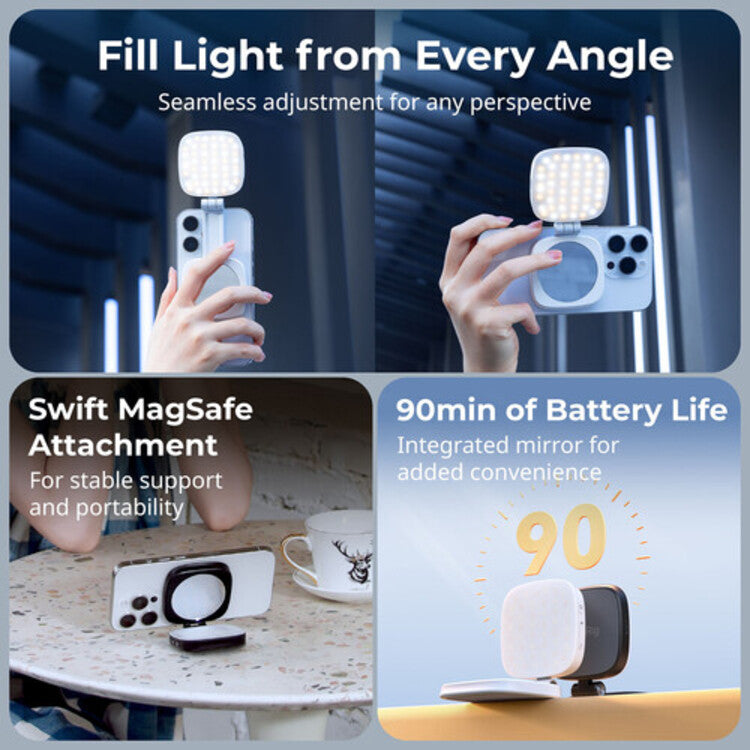 SmallRig Vibe P48 Detachable Mobile Phone LED Video Light (Black) 4656