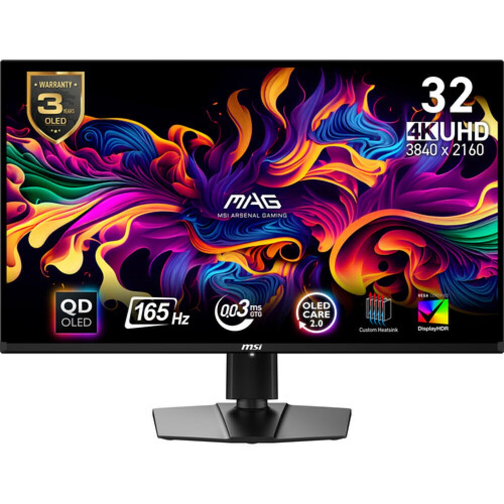 MSI MAG 321UP QD-OLED 32" 165Hz UHD QD-OLED Gaming Monitor