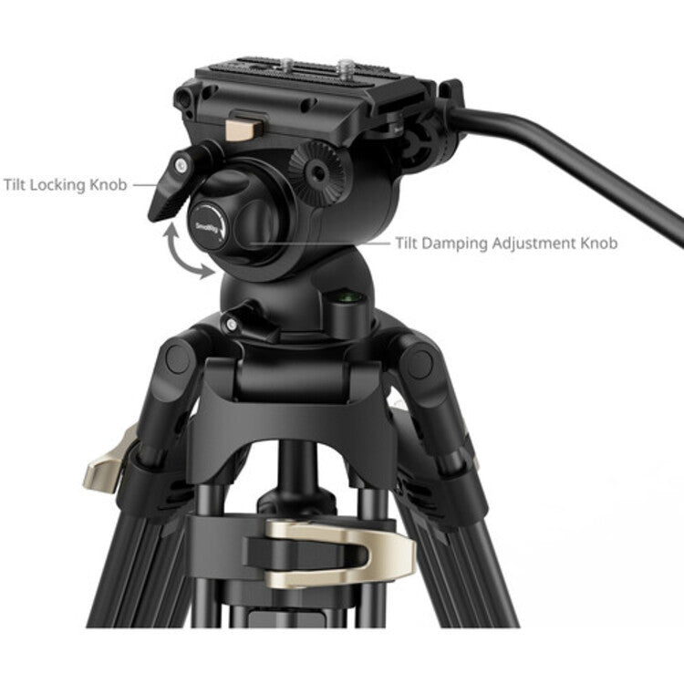 SmallRig Heavy-Duty Fluid Head Tripod Kit AD-01S 4686 