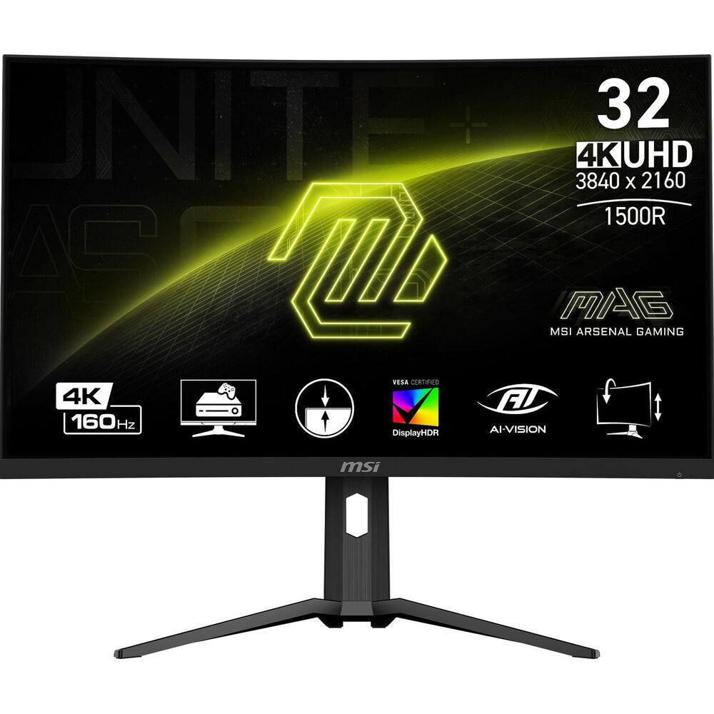 MSI MAG 321CUP 32" 4K 160Hz UHD Curved VA Gaming Monitor