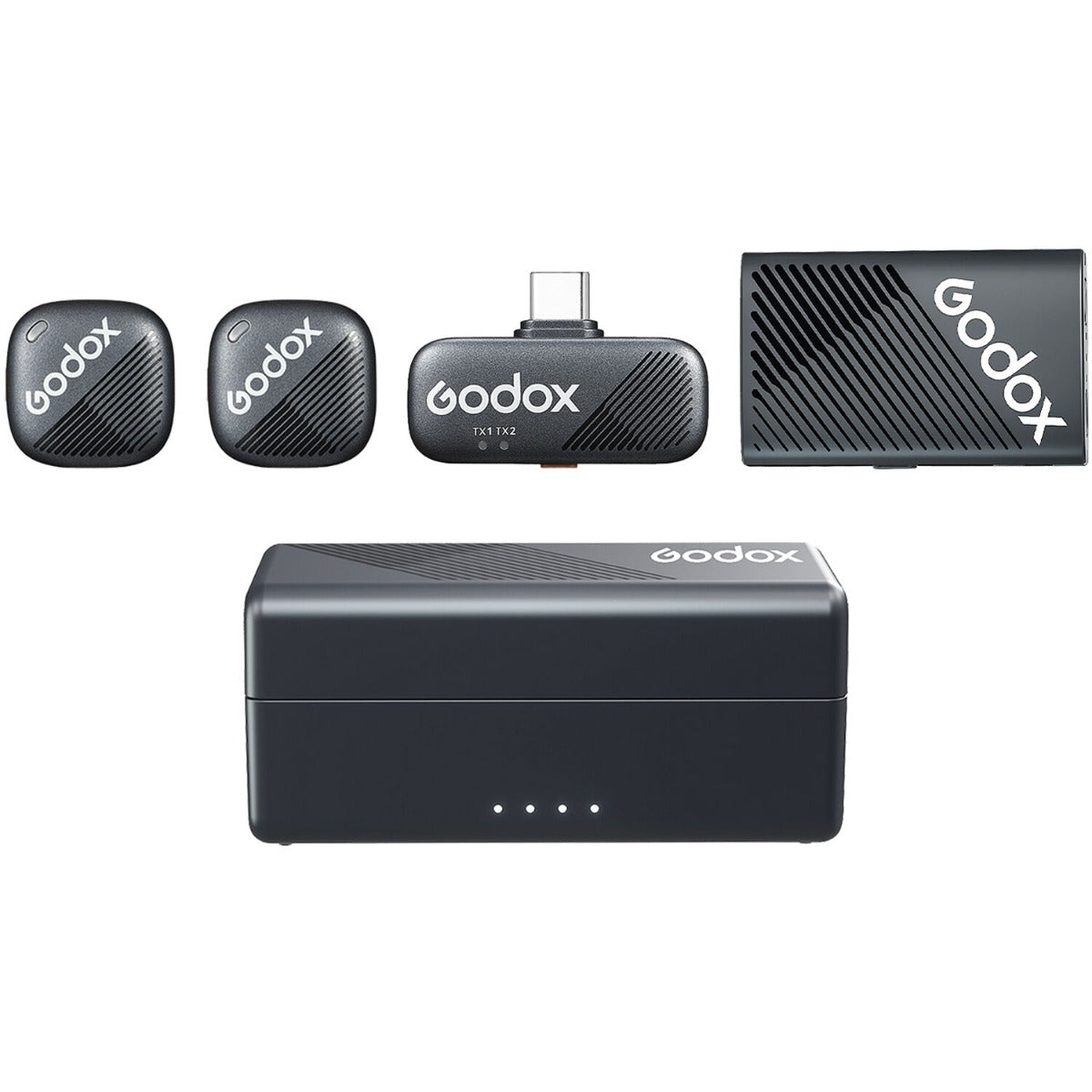 Godox Cube-C 2-Person Wireless Microphone System Combo Kit 1 (2.4 GHz)