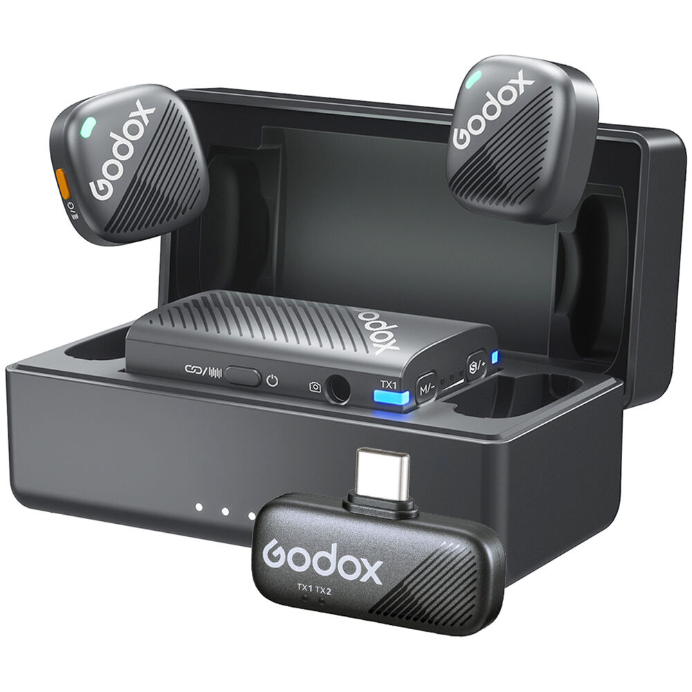 Godox Cube-C 2-Person Wireless Microphone System Combo Kit 1 (2.4 GHz)