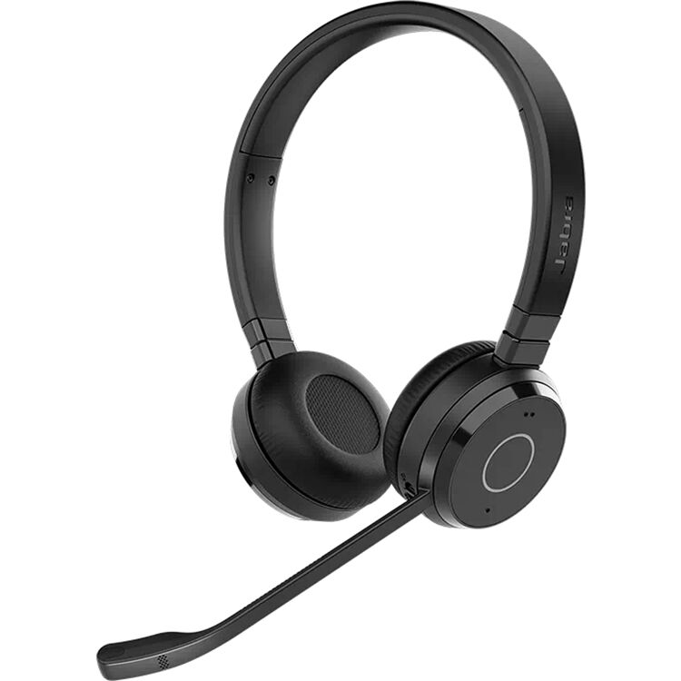 Jabra Evolve 65 TE UC Stereo Bluetooth Headset with Stand