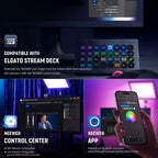 NEEWER GL25C RGB Streaming Key Panel Light with Desk Stand