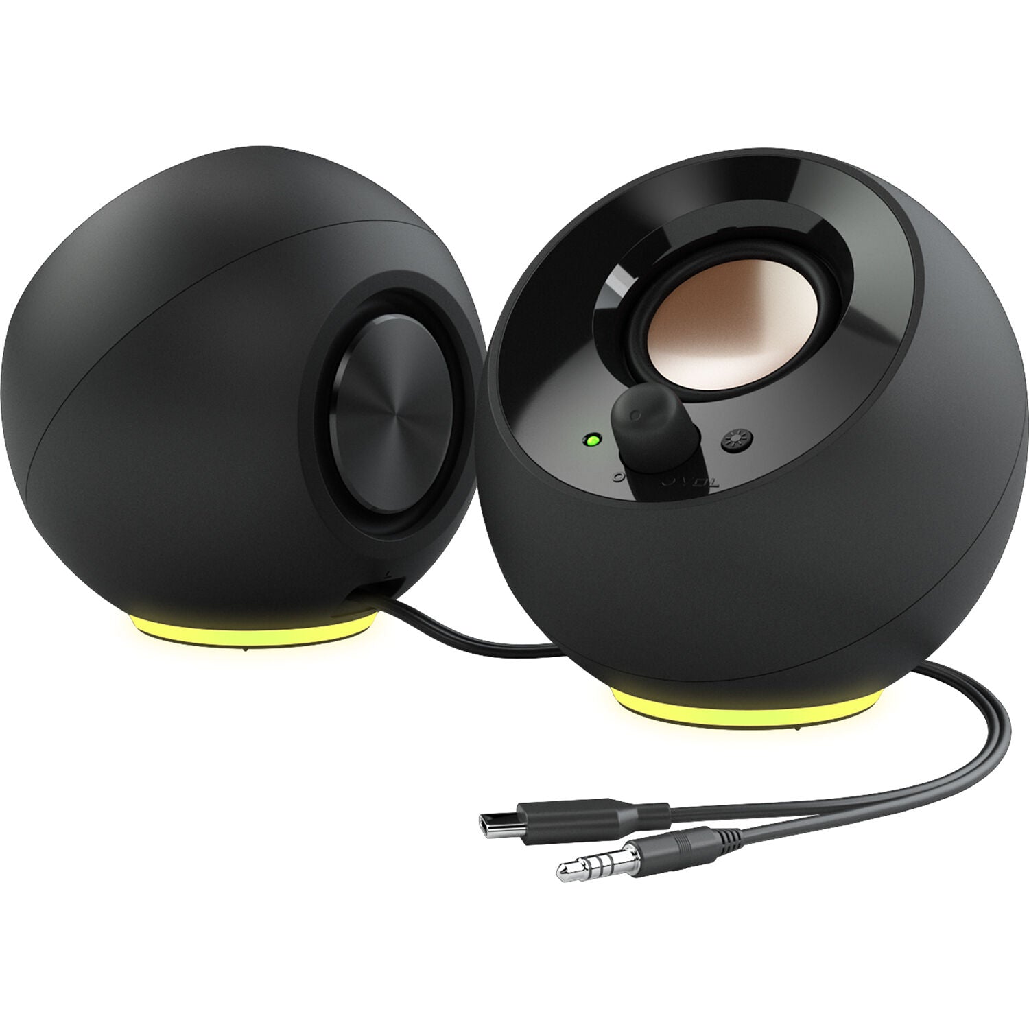 Creative Pebble SE Black with LED Speakers