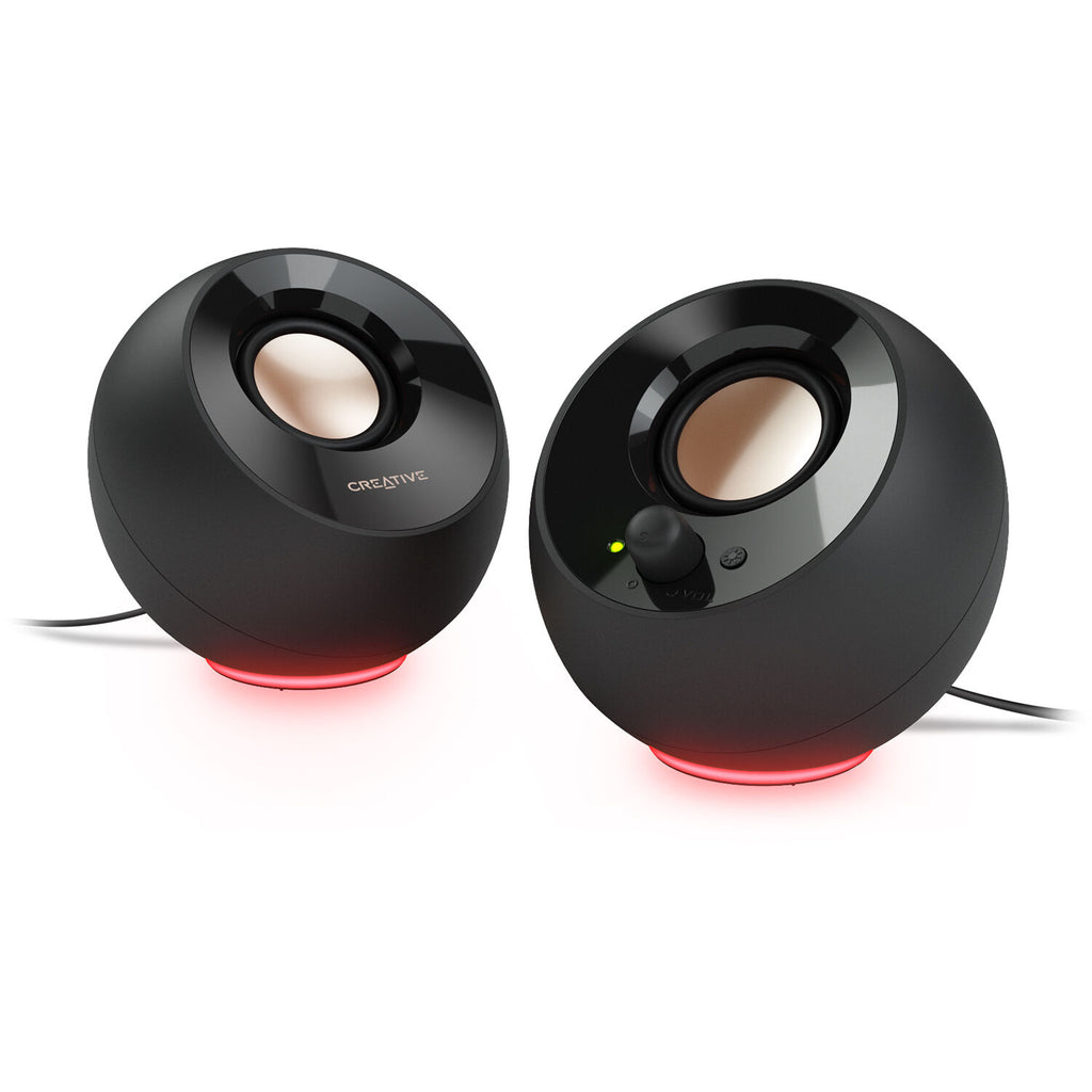 Creative Pebble SE Black with LED Speakers