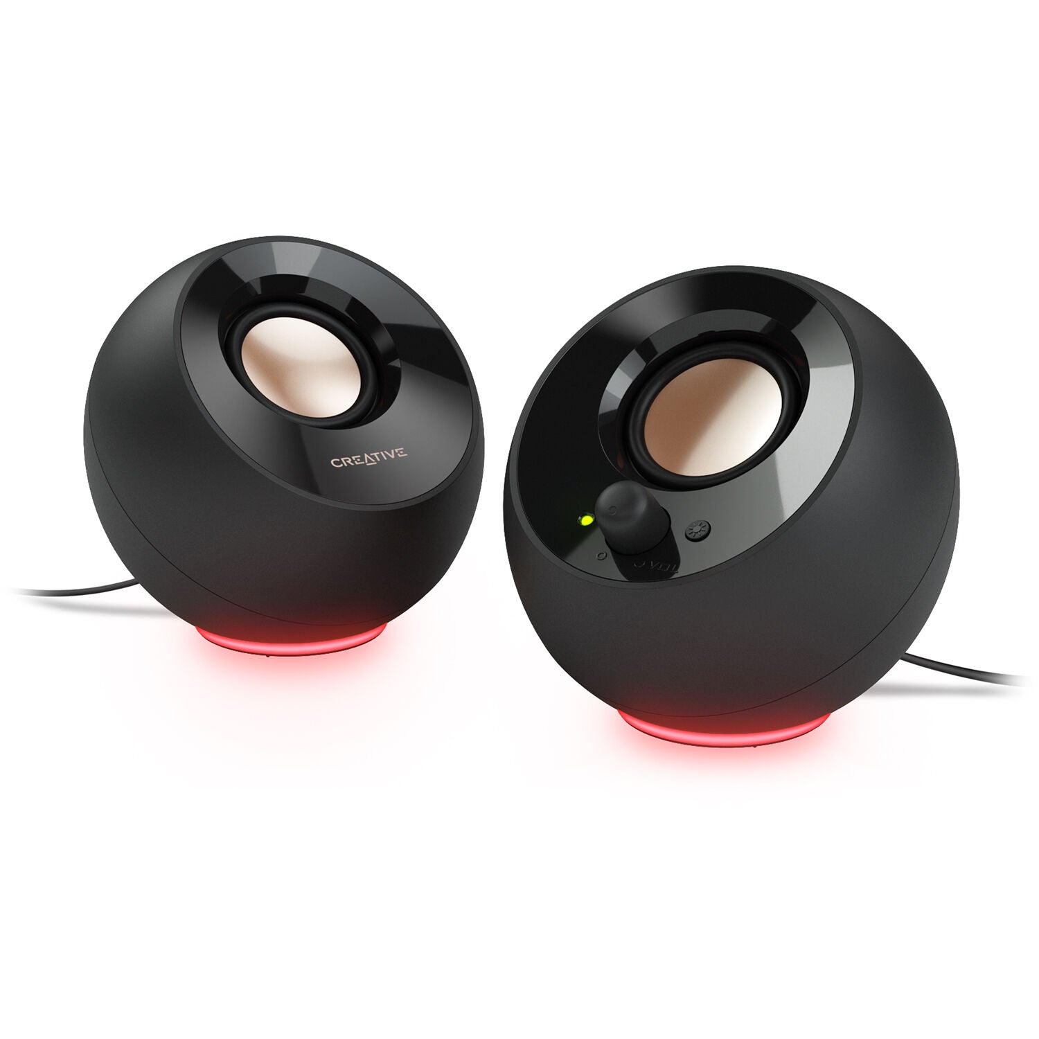 Creative Pebble SE Black with LED Speakers