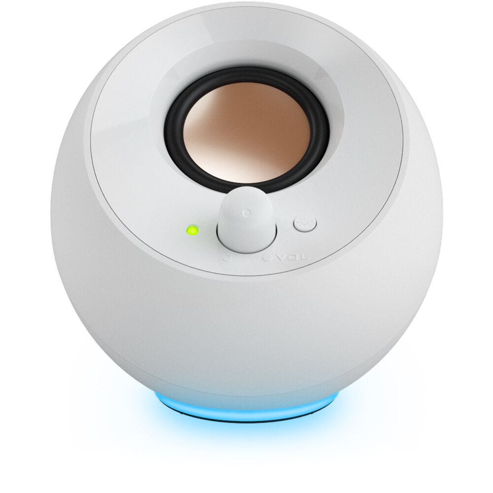 Creative Pebble SE White with LED Speakers