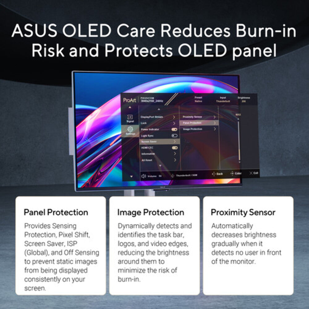 ASUS ProArt PA32UCDM 31.5" 4K UHD 240Hz Calman Ready QD-OLED Monitor w/ 96W USB-C