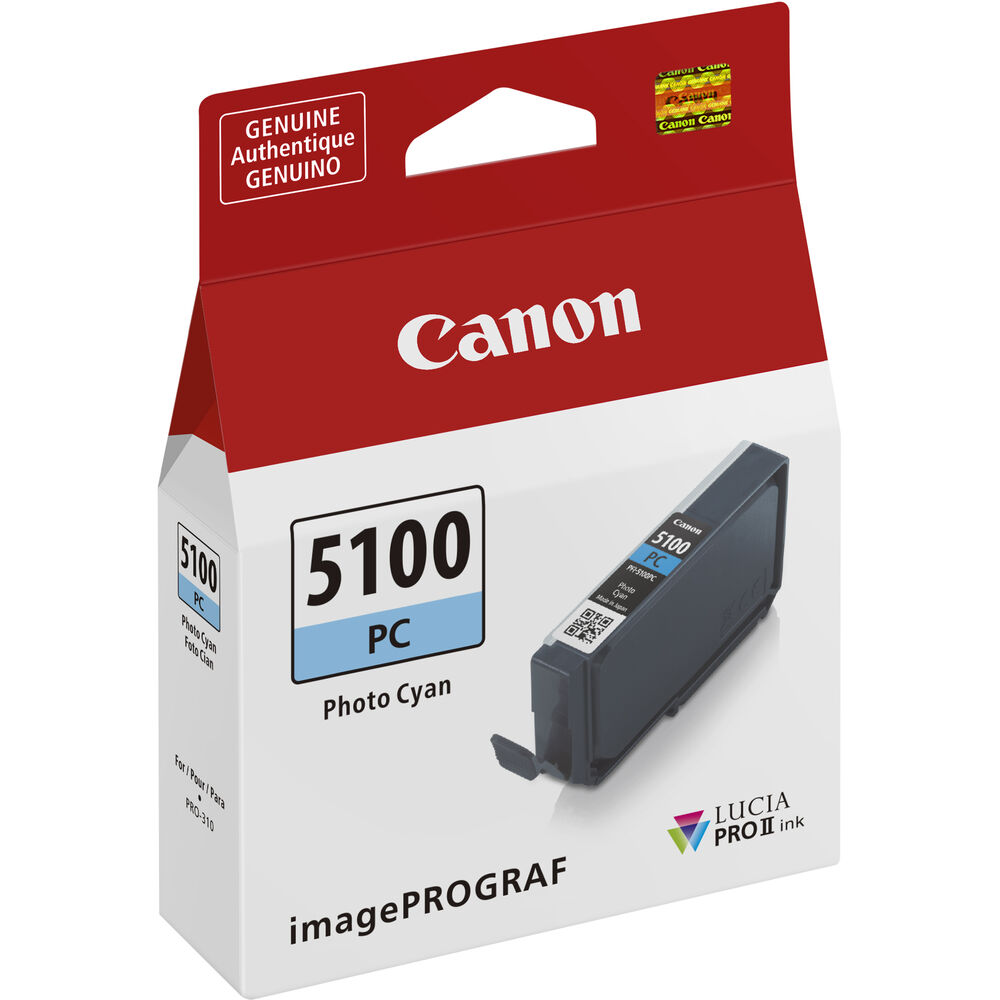 Canon PFI-5100 LUCIA PRO II Photo Cyan Ink Tank (14.4mL)