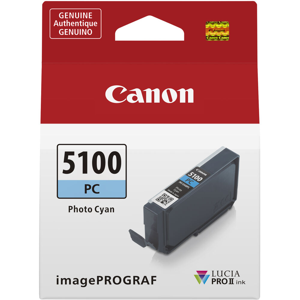 Canon PFI-5100 LUCIA PRO II Photo Cyan Ink Tank (14.4mL)