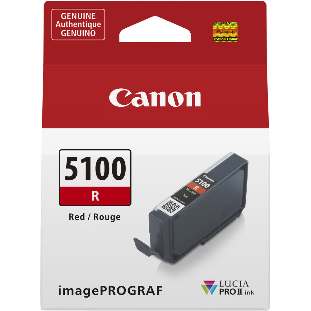 Canon PFI-5100 LUCIA PRO II Red Ink Tank (14.4mL) 