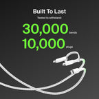 Belkin BoostCharge Pro 1.5m 2 in 1 Cable with USB-C and Lightning Connector (White)