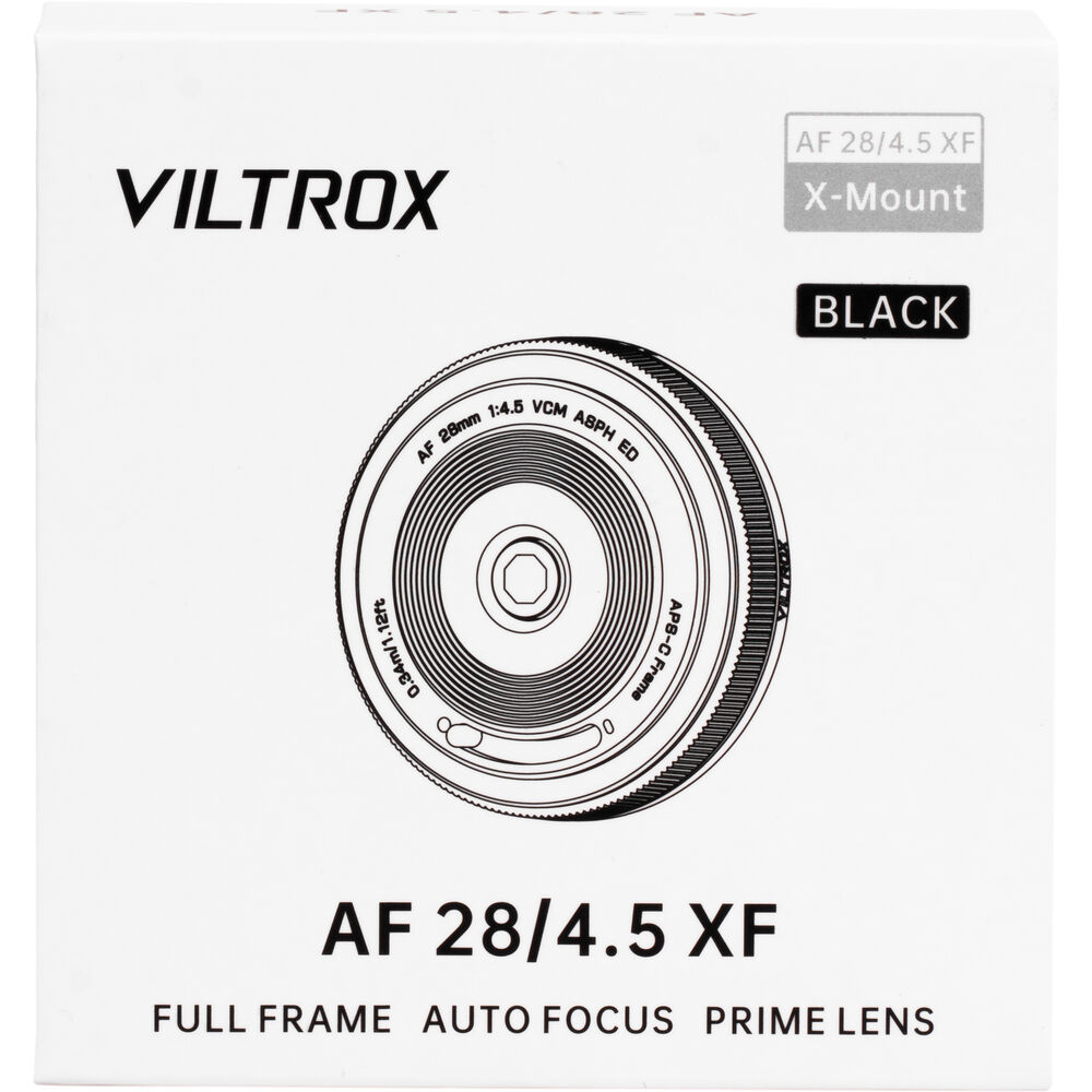 Viltrox AF 28mm f/4.5 APS-C Lens - Fujifilm X-Mount 