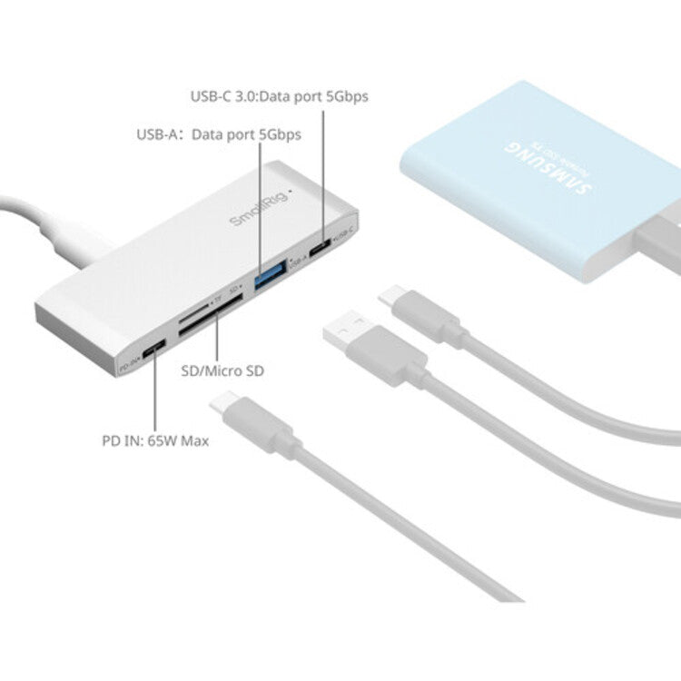 SmallRig 5-in-1 Memory Card Reader for Travel Photography 4746