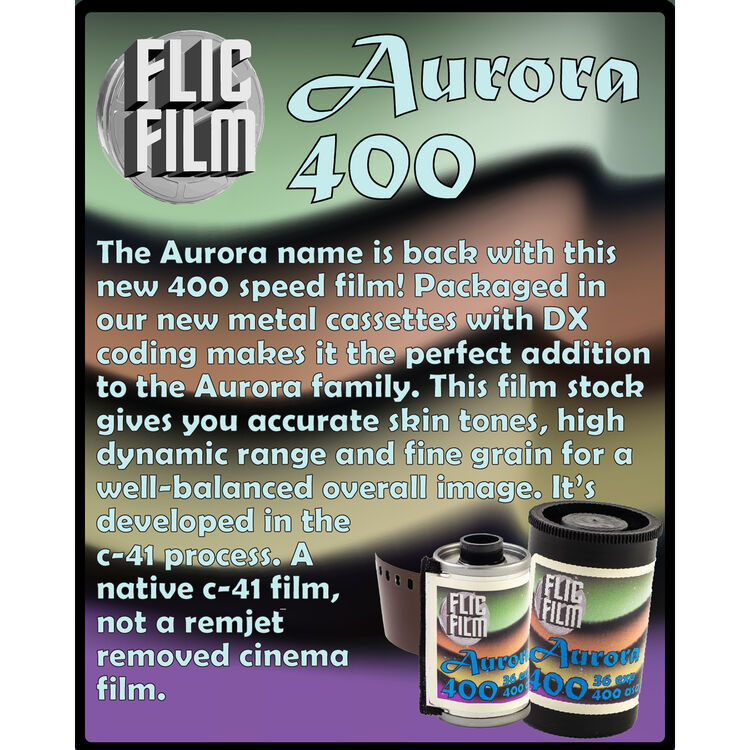Flic Film Aurora 400 Colour Negative Film (35mm Roll Film