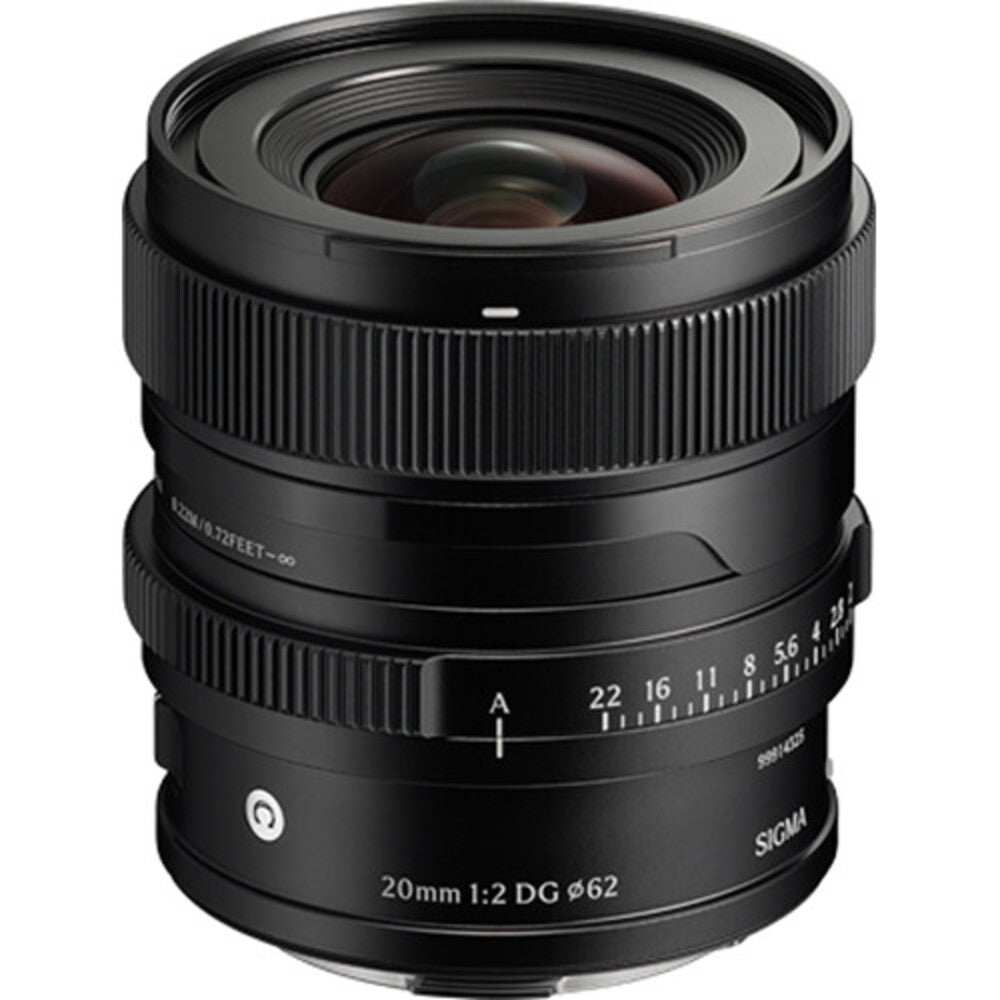 Sigma 20mm f/2 DG Contemporary Lens - Sony E-mount Black