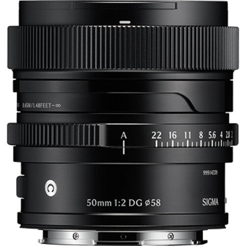 Sigma 50mm f/2 DG Contemporary Lens - Sony E-mount Black