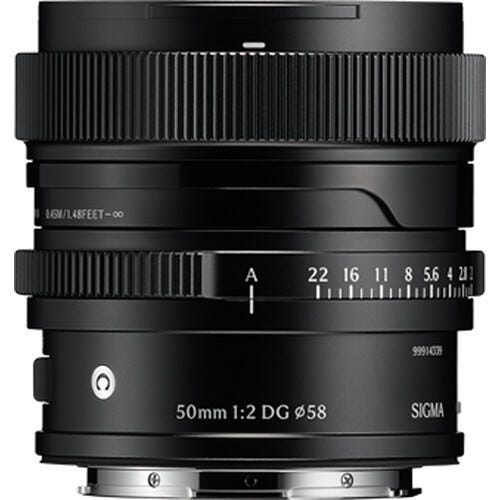 Open Box Sigma 50mm f/2 DG Contemporary Lens Sony E-Mount Black
