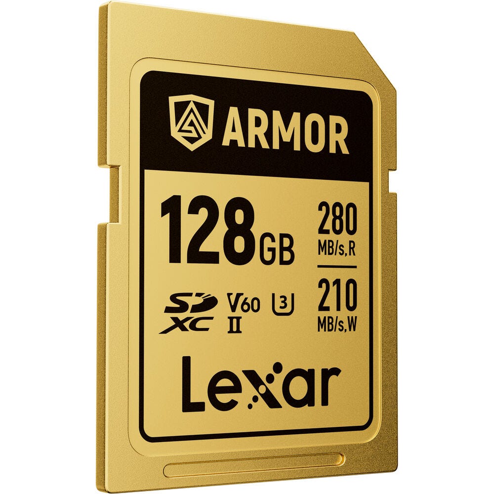 Lexar Professional ARMOR Gold Pro SDXC UHS-II Card - 128GB