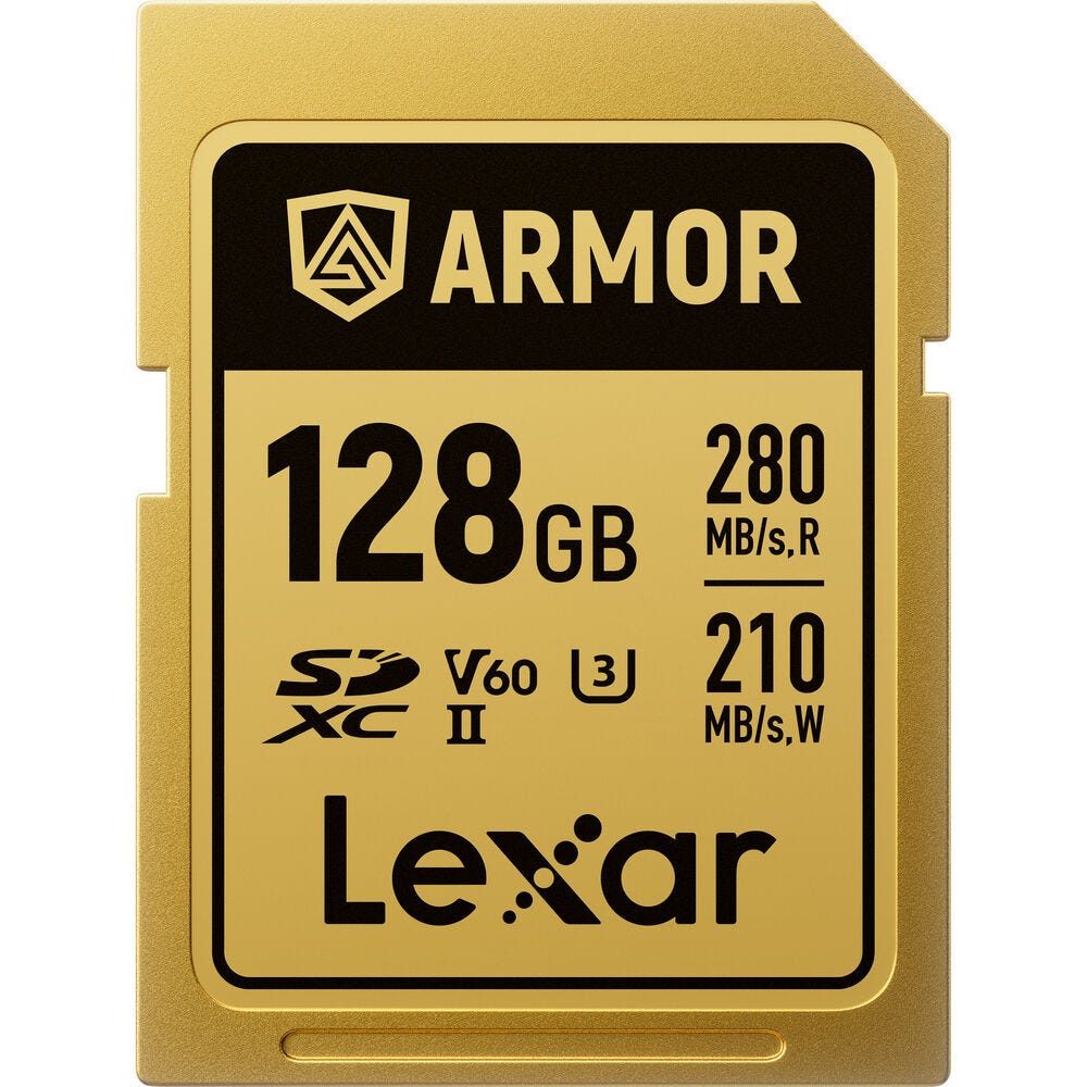 Lexar Professional ARMOR Gold Pro SDXC UHS-II Card - 128GB