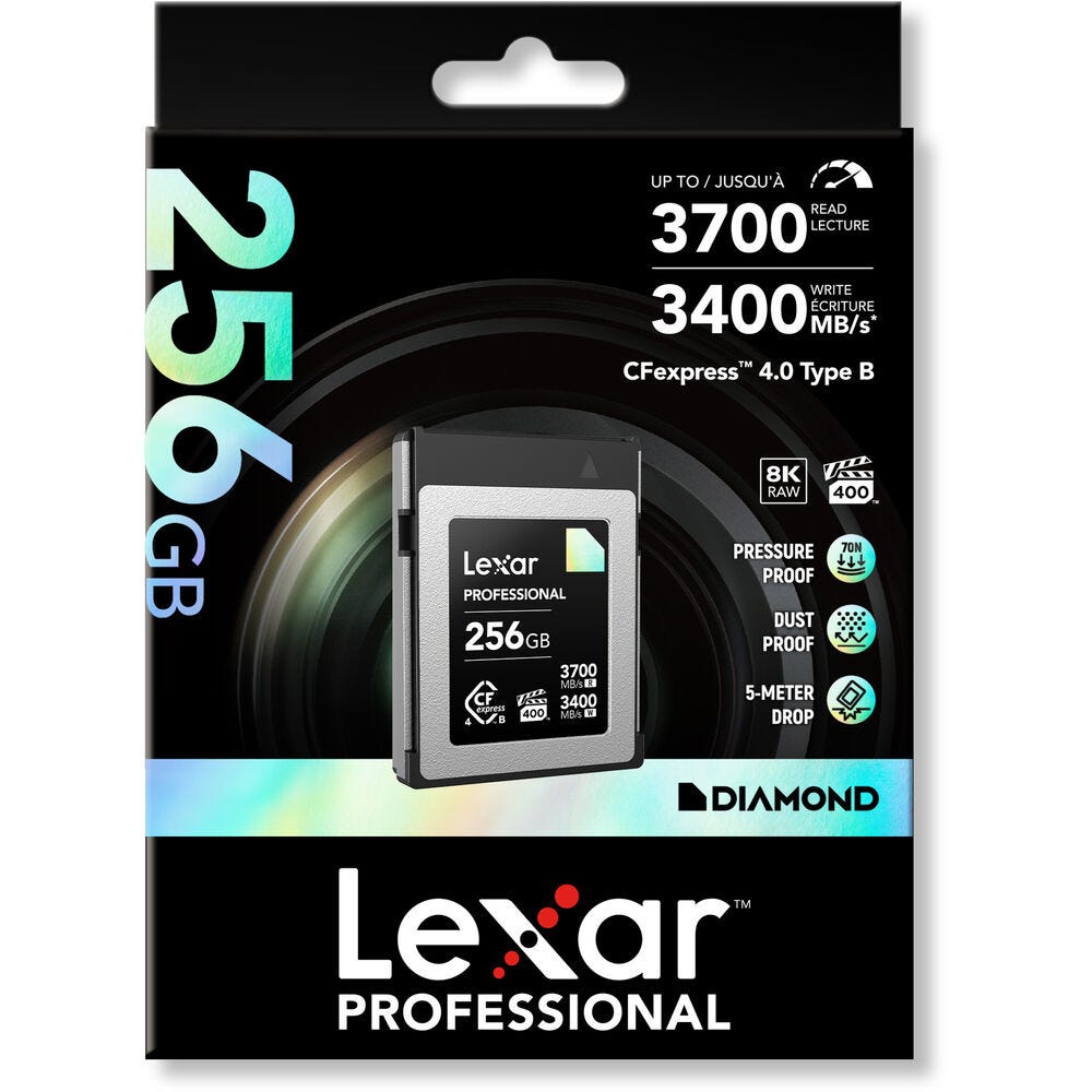Lexar Professional Diamond Series CFexpress 4.0 Type B Card - 256GB