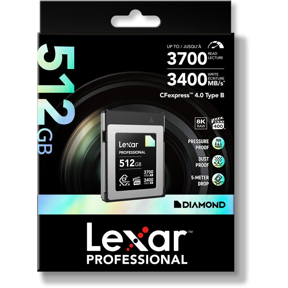 Lexar Professional Diamond Series CFexpress 4.0 Type B Card - 512GB