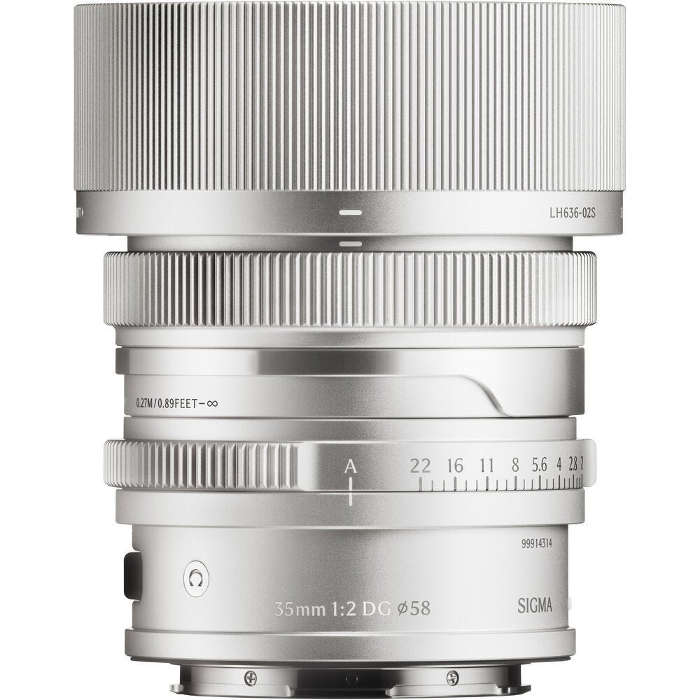 Open Box  Sigma 35mm f/2 DG Contemporary Lens L-Mount Silver