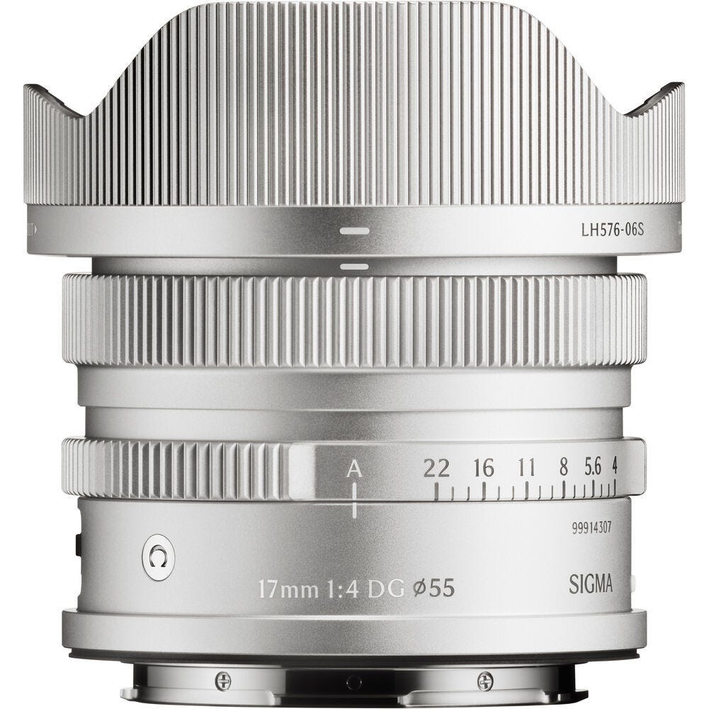 Open Box  Sigma 17mm f/4 DG Contemporary Lens L-Mount Silver