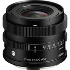 Open Box Sigma 17mm f/4 DG Contemporary Lens - Sony E-Mount Black