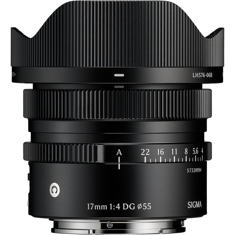 Open Box Sigma 17mm f/4 DG Contemporary Lens - Sony E-Mount Black