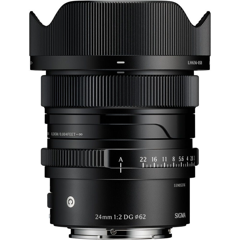 Open Box Sigma 24mm f/2 DG Contemporary Lens Sony E-Mount Black